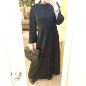 Vintage Black Maxi Dress